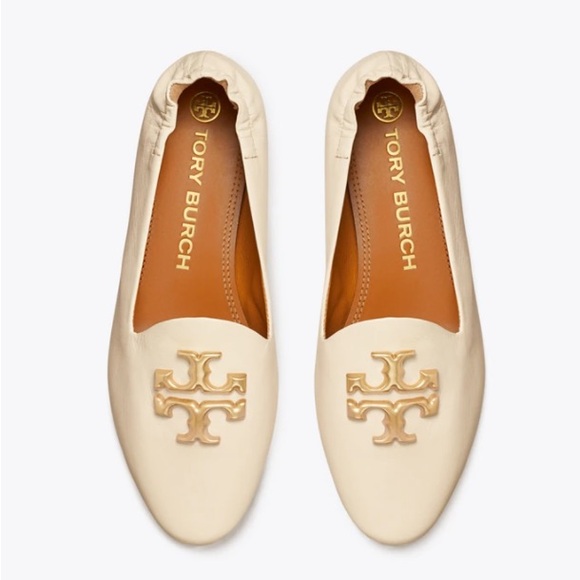 Tory Burch Shoes - Tory Burch Cream Eleanor Round Toe Loafers, 5.5 women’s